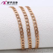 Xuping Mode Rose Gold Farbe Scrub Oberfläche Halskette (42537)